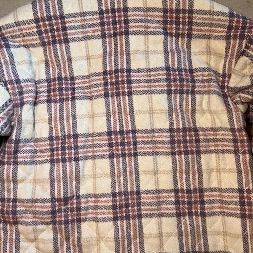 New Lovers &‎ Friends Conlee Plaid Oversized Quilted Shacket - Picture 10 of 11